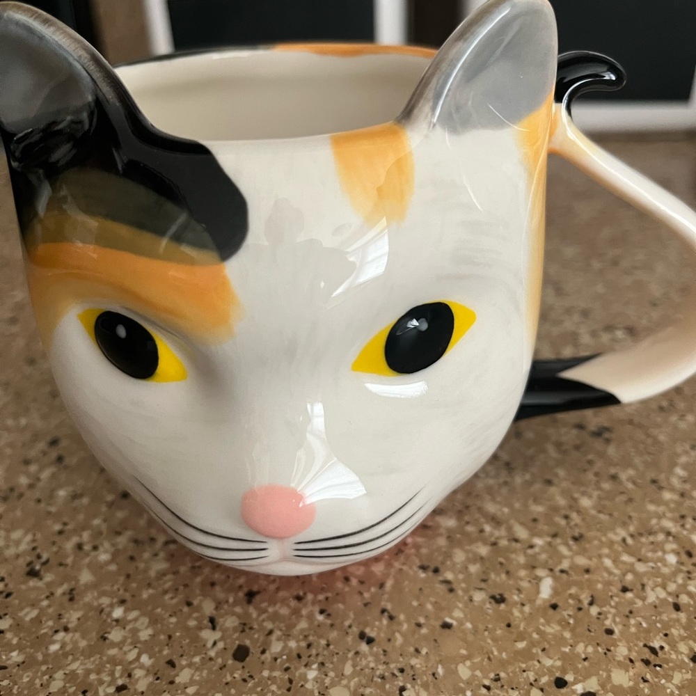 West Elm ASPCA Calico Cat Mug